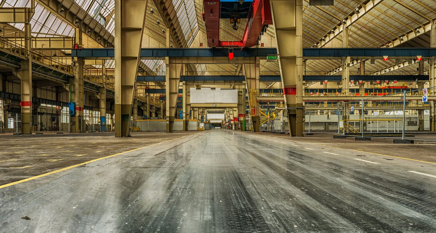 Industrial warehouse interior